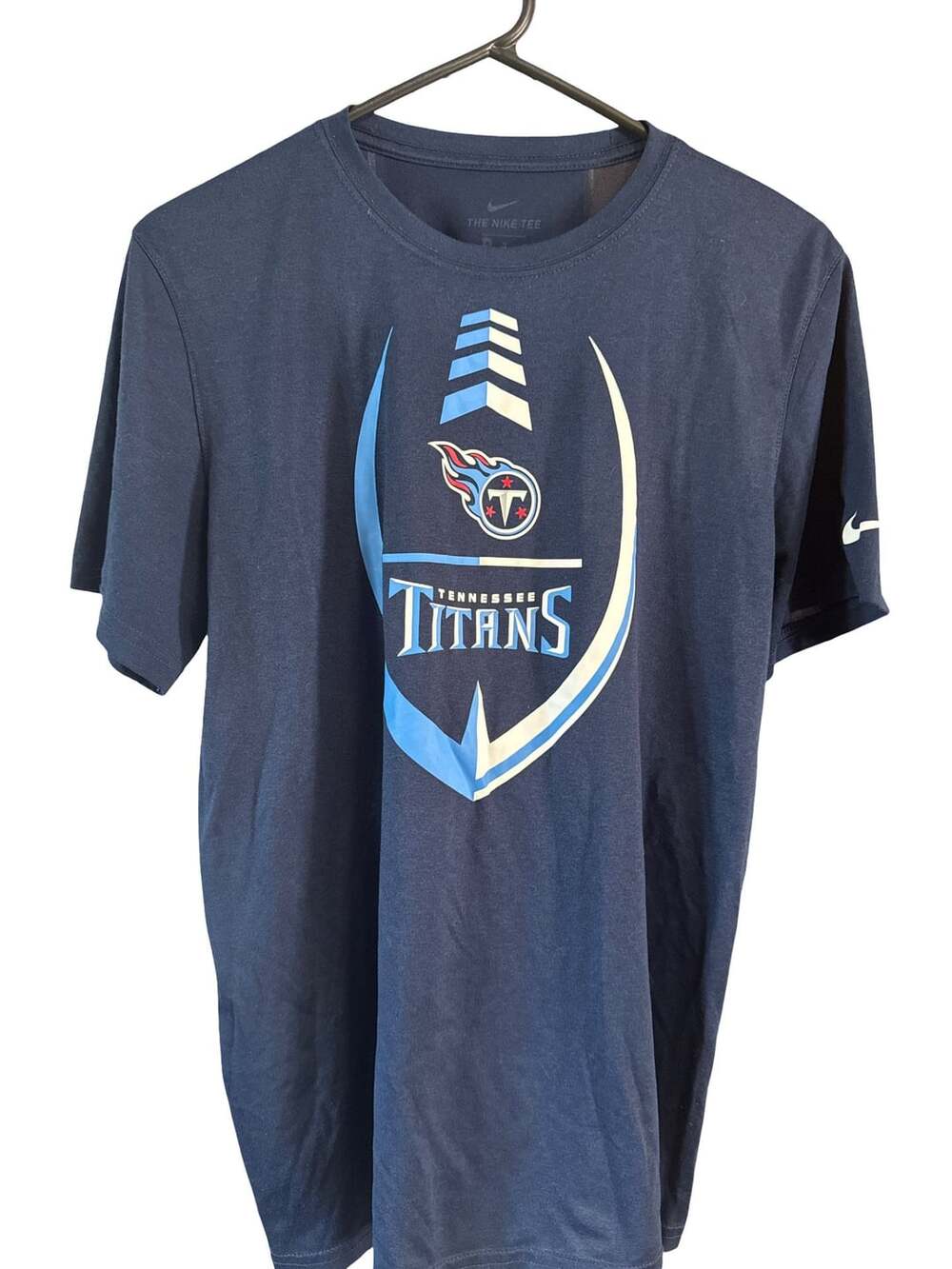 Nike Dri-Fit Tennessee Titans Navy Blue Football T-Shirt